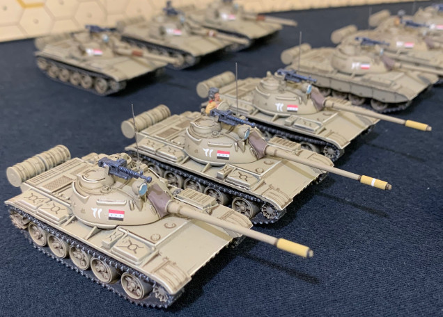 First platoon of T-55s  I had to do the best I could with T-54s from the Syrian 