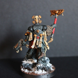 Painting the Chaplain, well Wolf Priest now!!