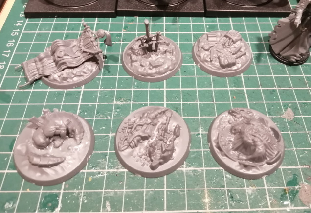 I started with the 3D objective markers. 