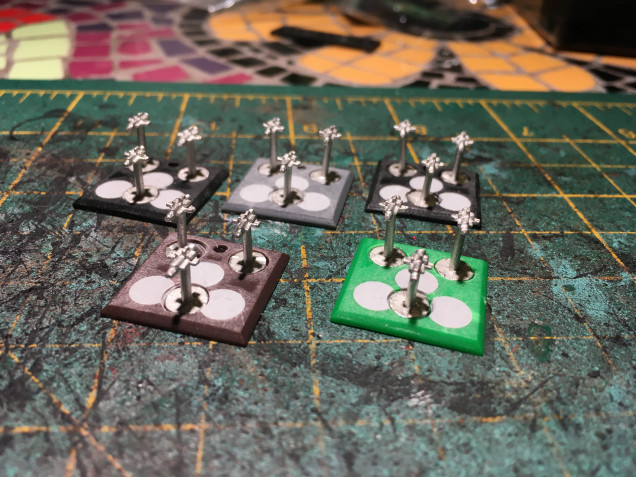 Much prefer them on these square bases compared to the rectangular ones. Just a right pain prepping them as you have to blank off three of the holes and make one new one!