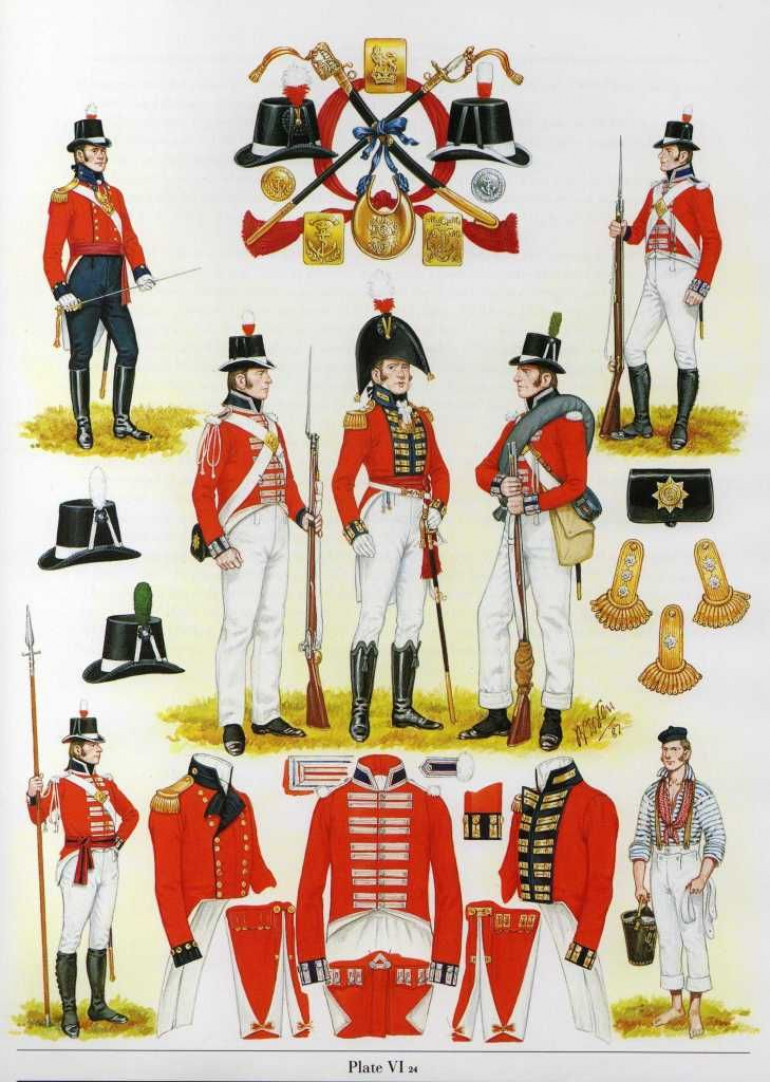 In 1802, His Magesty's Marine Forces were formally named The Royal Marines. The 'royal' epithet attached to any regiment grants them the right to have royal blue facings, and so the white was gone and in came the blue.