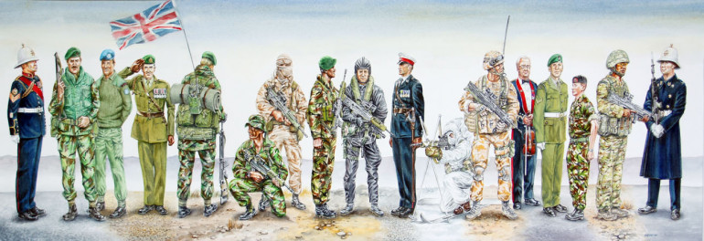 Artwork commisioned for the 350th Anniverary of the Royal Marines