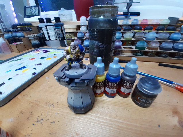 Base coats done paints in picture