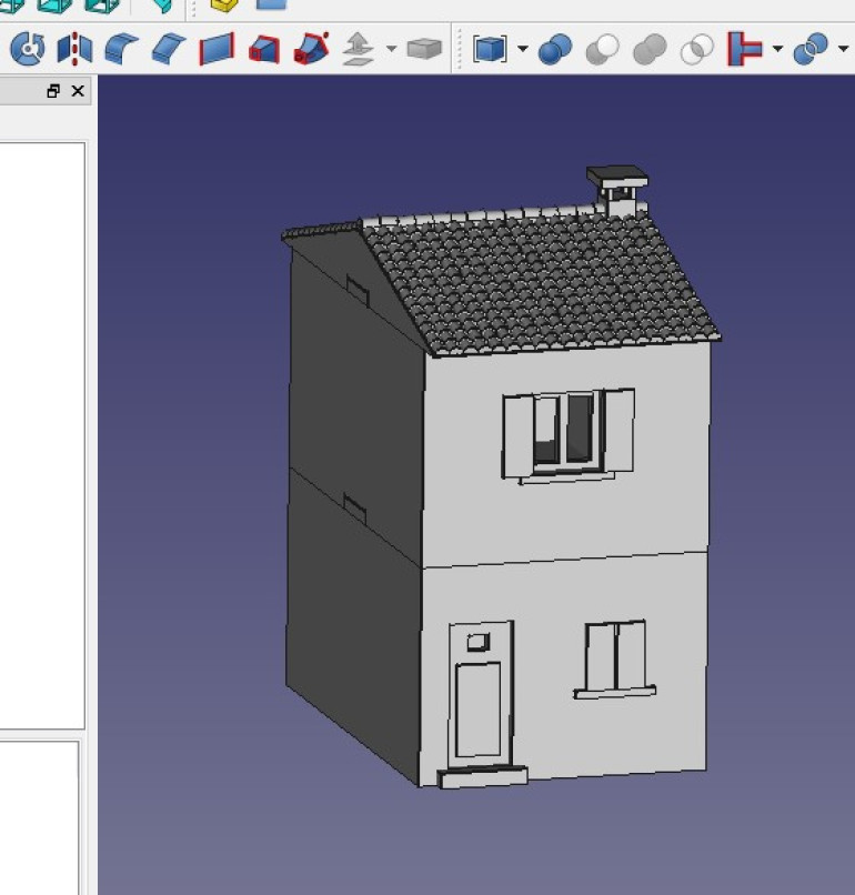 A mock up of the new building design