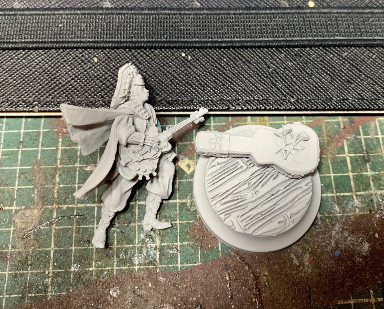 Despite extensive building work going on around me I managed to get some hobby in this week in the shape of the most marvellously coiffured haired, Pedro Espinosa!