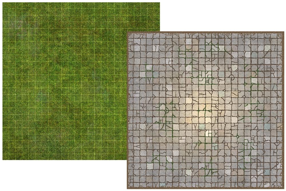 Battle Map Board Grass & Stone - Loke BattleMats
