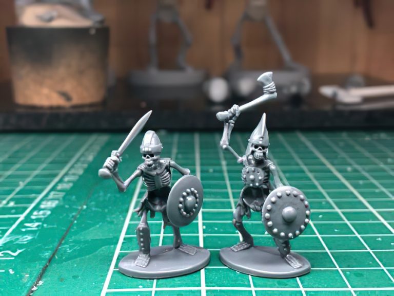 North Star Preview First 28mm Oathmark Skeleton Test Miniatures ...