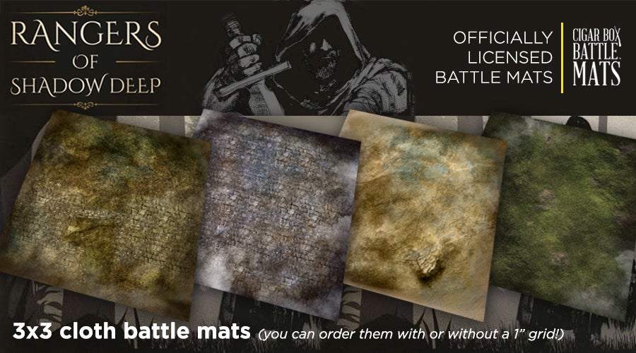 Rangers Of Shadow Deep Mats - Cigar Box Battle Mats