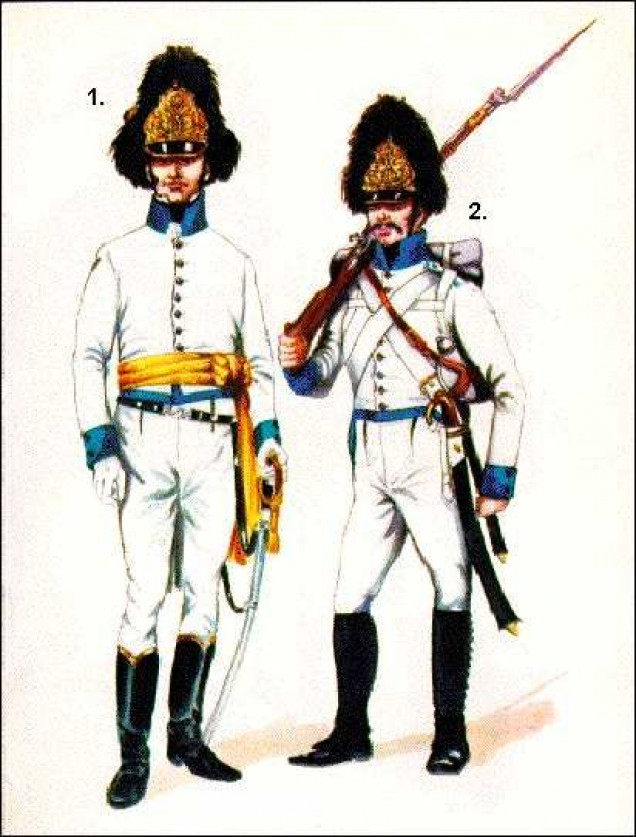 Grenadiers, those Bearskins! These would be returned to their parent Regiments during peacetime but were almost always grouped together in Battalions for actual Combat.