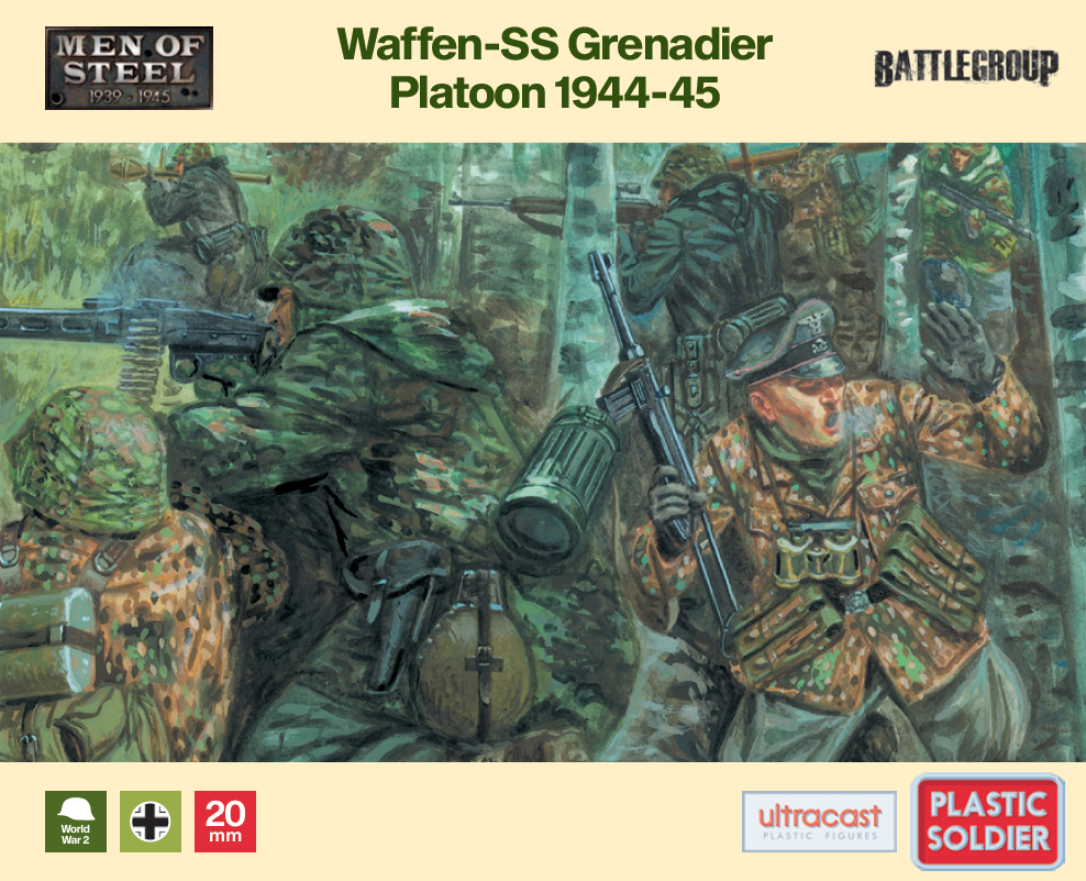20mm Waffen-SS Grenadier Platoon - Plastic Soldier Company