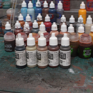 A list of all the paints I used
