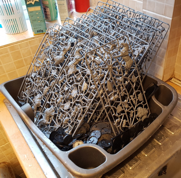 All the plastic drying in my kitchen.  Thats a lot of plastic