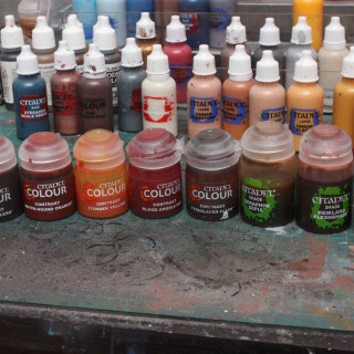 A list of all the paints I used