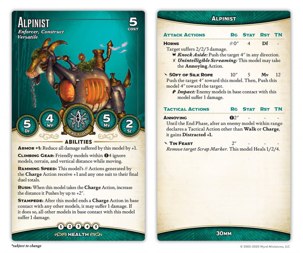 Alpinist Card - Wyrd Games