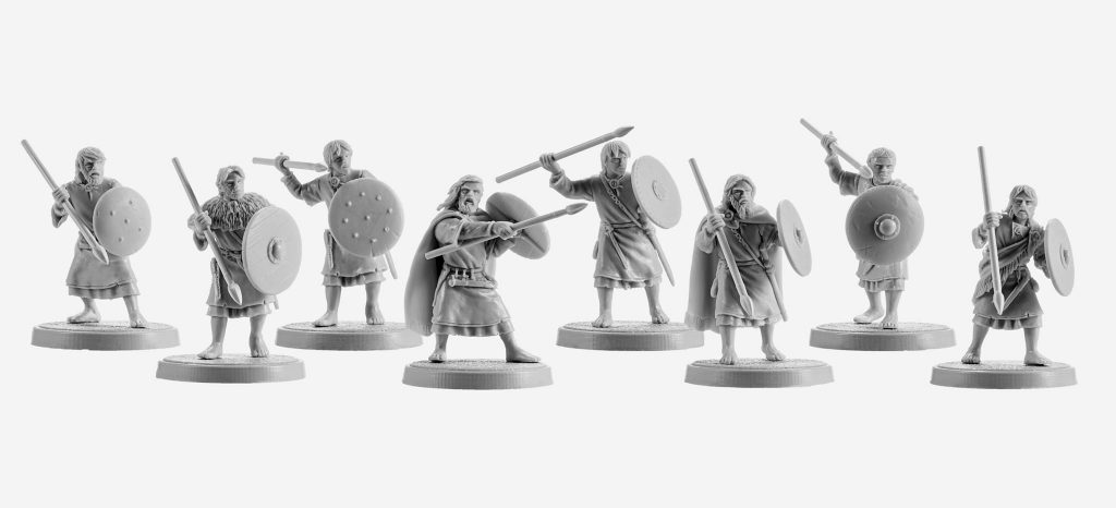 Irish Warriors With Javelins #1 - V&V Miniatures