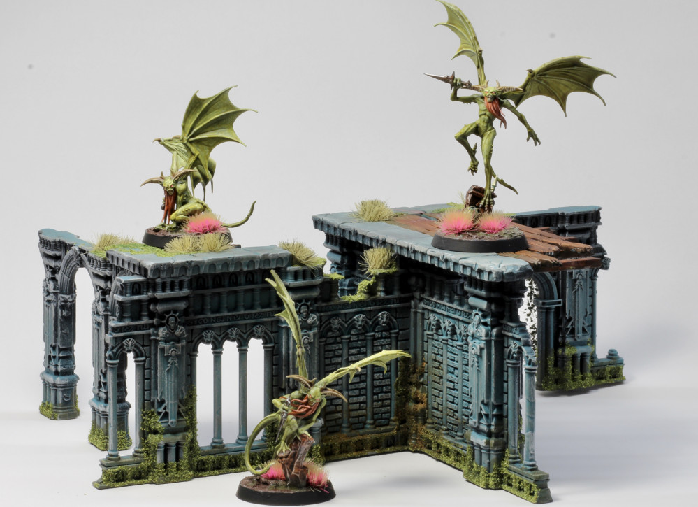 Warcry starter box terrain and miniatures