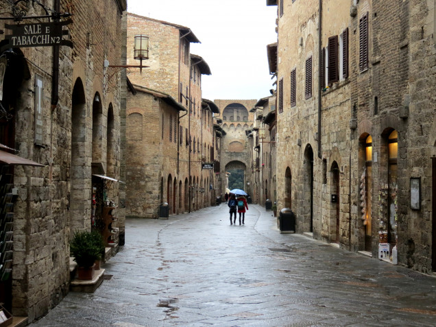 You can see the variation of height and facade on the street scene