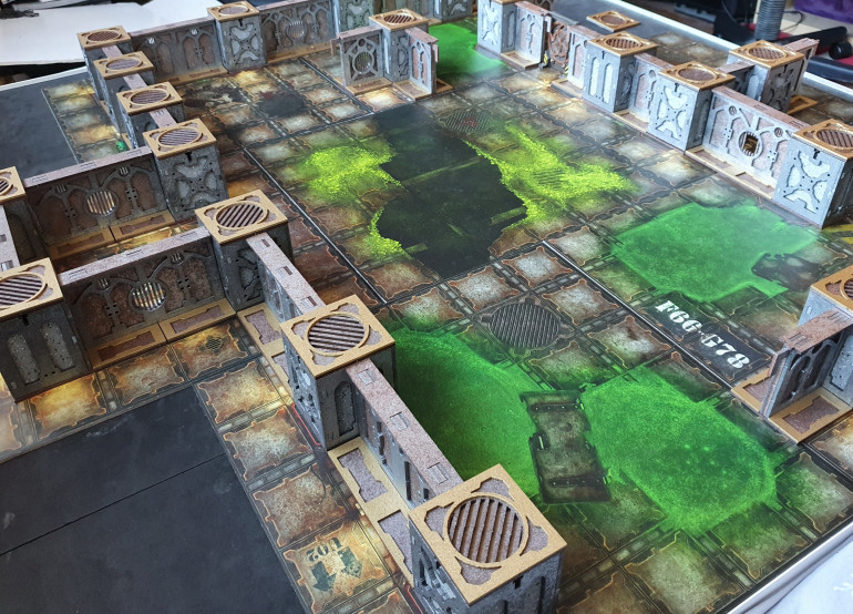The first set have been designed to work around the original Necromunda game boards.
