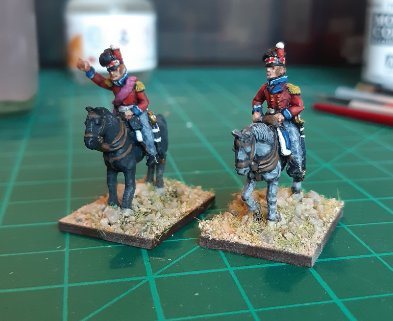 Both models and horses are by Campaign Game Miniatures