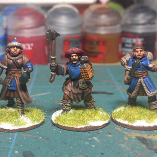 Finished Warband With Appropriate Wintery Basing!