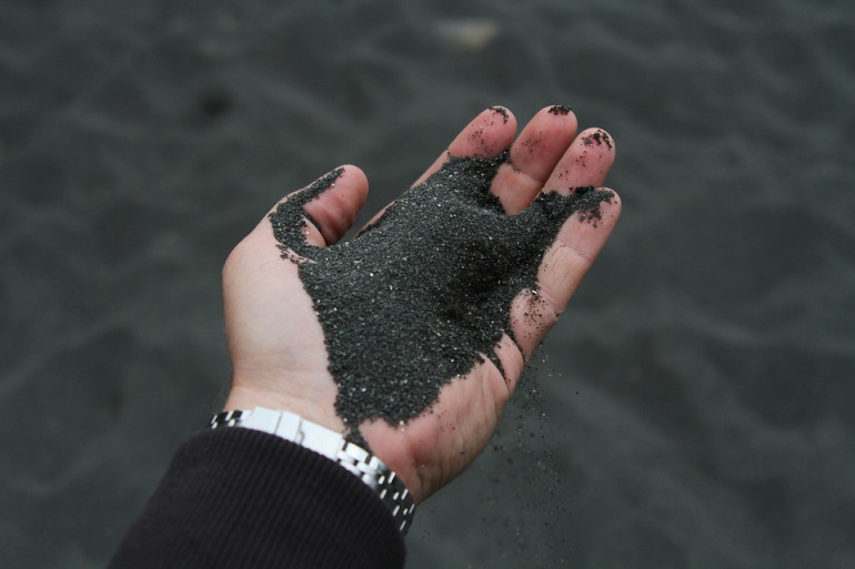 Black Sand from Iceland