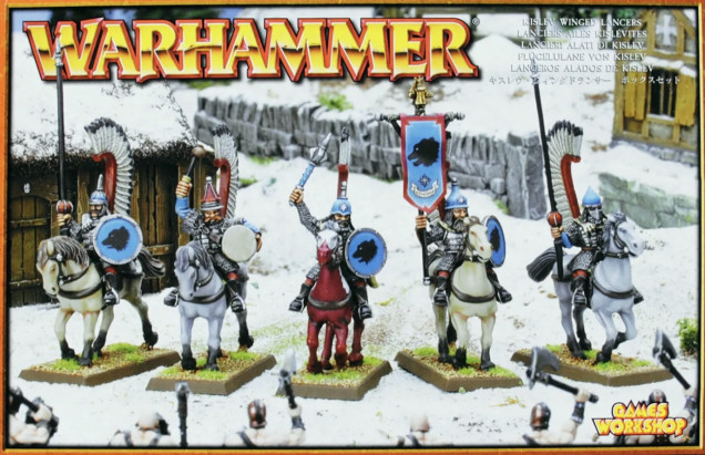 Games Workshop’s “Kislev Winged Lancers” a fantasy tribute to the Polish Hussars. 