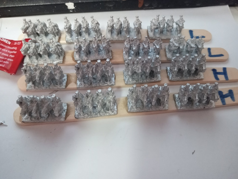 The Lancers and Hussars ready to paint