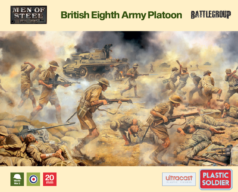 British 8th Army Platoon - Plastic Soldier Company