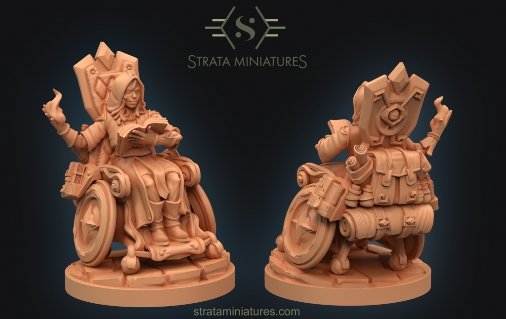 Half Elf Wizard - Strata Miniatures