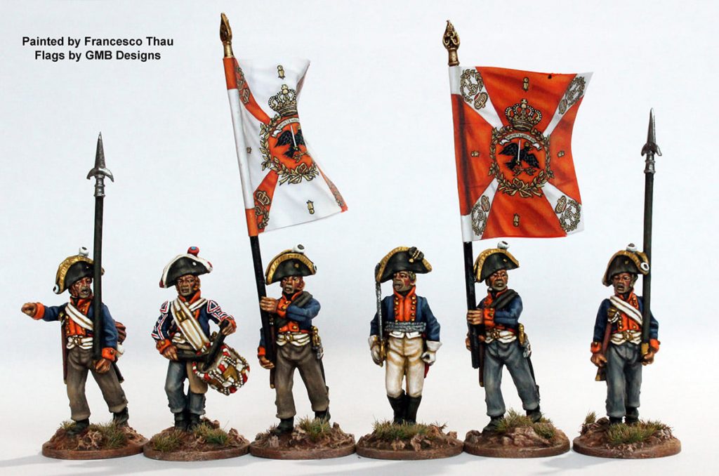 Musketeer Command Marching - Perry Miniatures