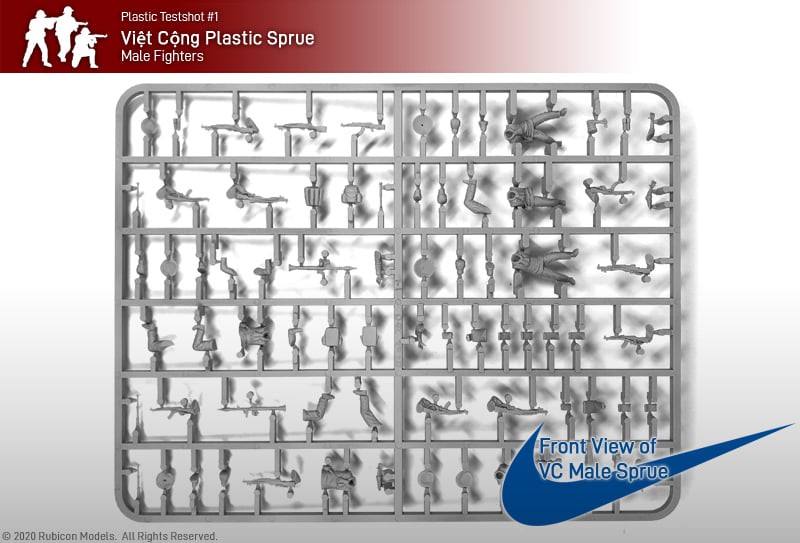 Viet Cong Plastic Sprue #1 - Rubicon Models