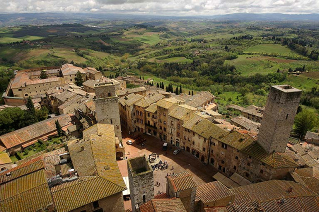 The Piazza of San Gimignano