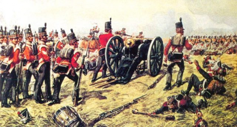 71st at Waterloo, capturing a French gun at the end of the day's fighting