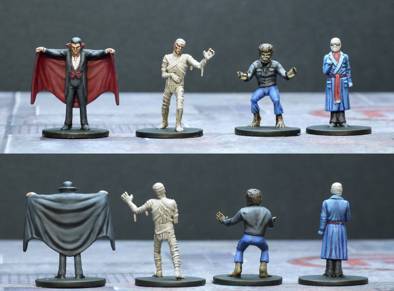 Dracula, Mummy, Beast Man, and Invisible Man