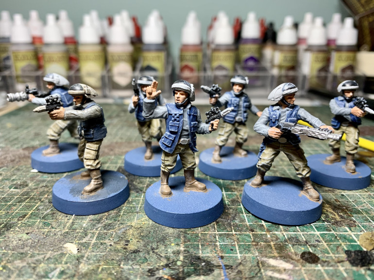 As they were, very chalky looking and unfinished