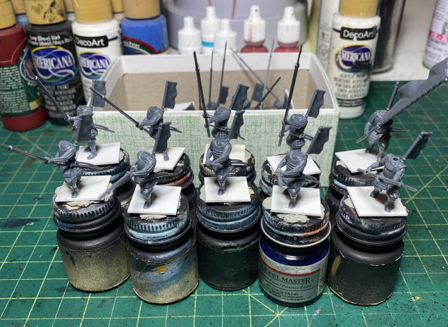 Starting on the last 20 Ashigaru pikemen