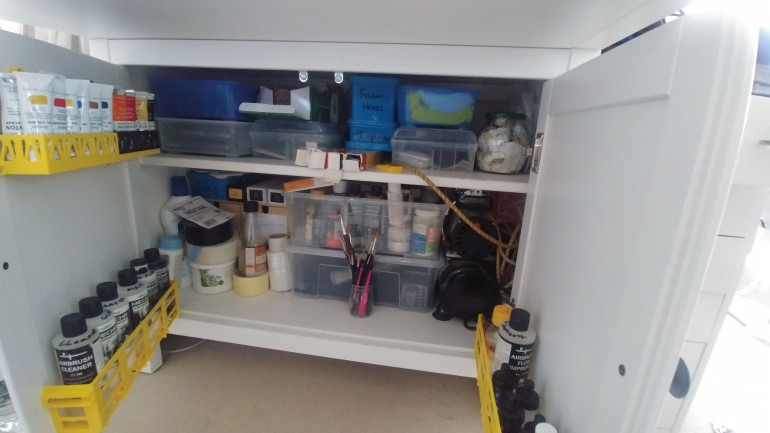 A bit of cleaning.