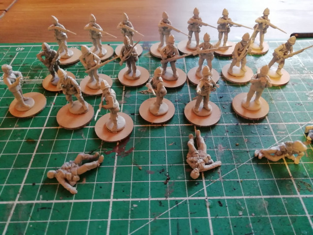 Next I have some infantry to add. Going to see how they look with contrast