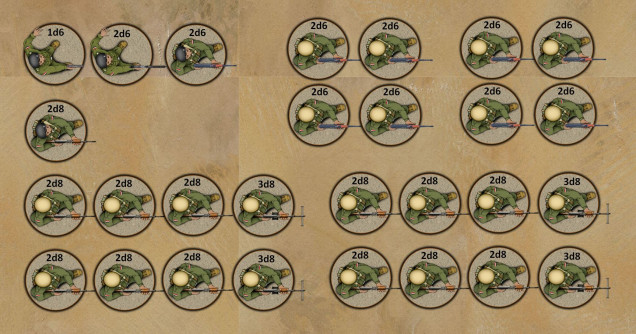 Quite a few Iraqi regulars are awaiting them ... a 3-officer command team, four 2-man crews (truck, SCUD crew, two ZU-23-4 AAA crews).  Platoon leader, and two eight-man squads.