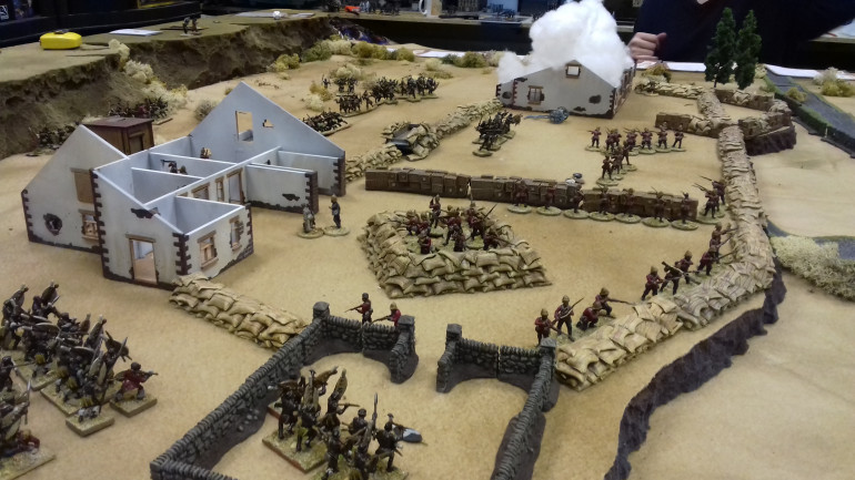 British retreat to the final redoubt