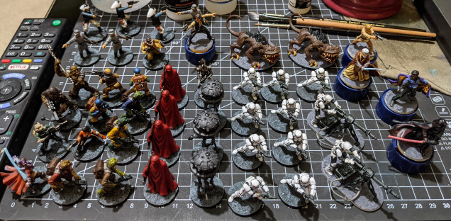 46 of 48 models painted... ready to play the app-assisted game solo