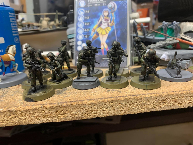 US Army minis from Empress Miniatures proxying as Naratian Army for playlists that are about to begin sometime this month. Now I can put the math theory into practice.