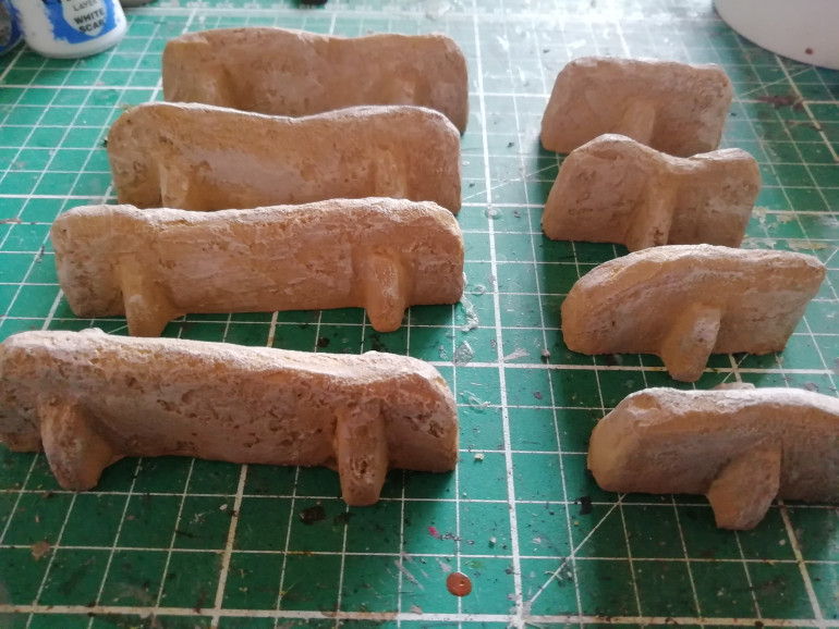I could have made these myself but sometimes in a lazy gamer so I got these in and painted them up