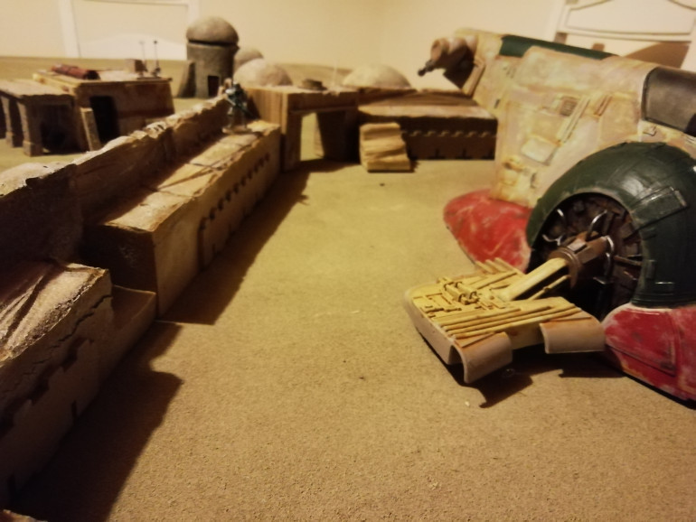Desert spray and some dry brushing. Needs a few crates and scatter terrain but it'll do I think