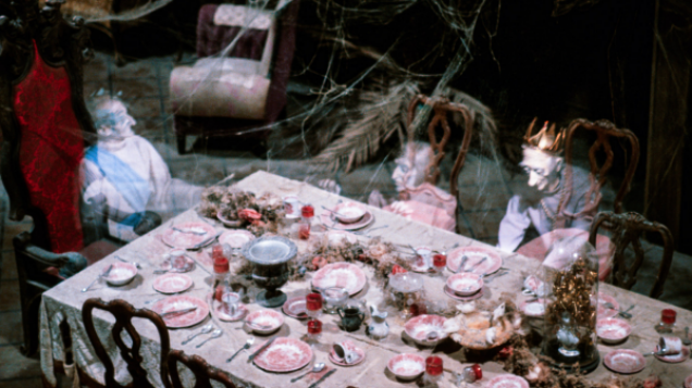 This is the only ghostly dinner party image I can find.  I thought there'd be plenty