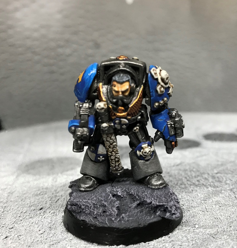 My Astral Claws company commander in Terminator armour.