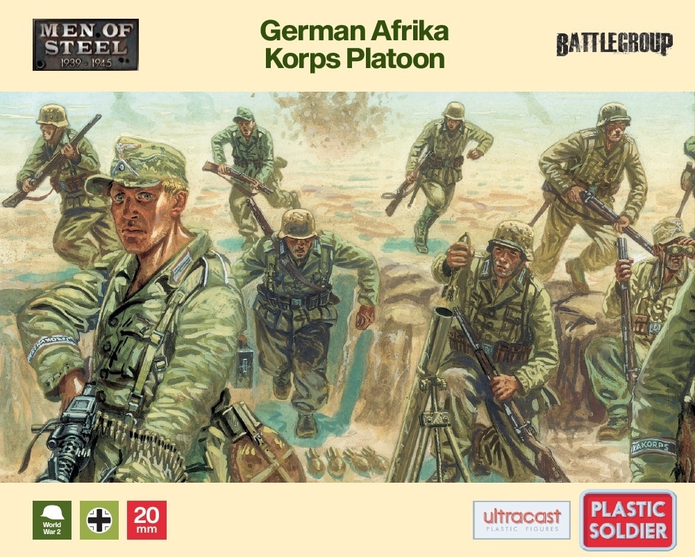 German Afrika Korps Platoon - Plastic Soldier Company
