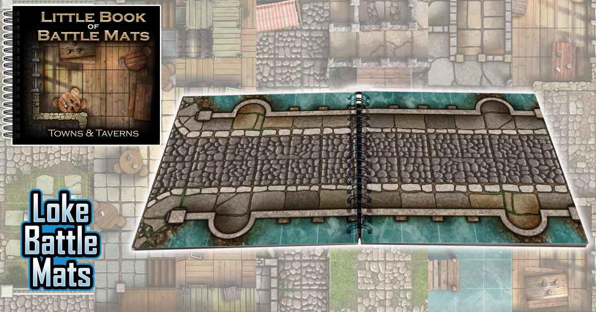 Towns & Taverns - Books of Battle Mats (Digital Edition) 110+ Digital battle  map tiles - Loke BattleMats, Fantasy Battle Maps