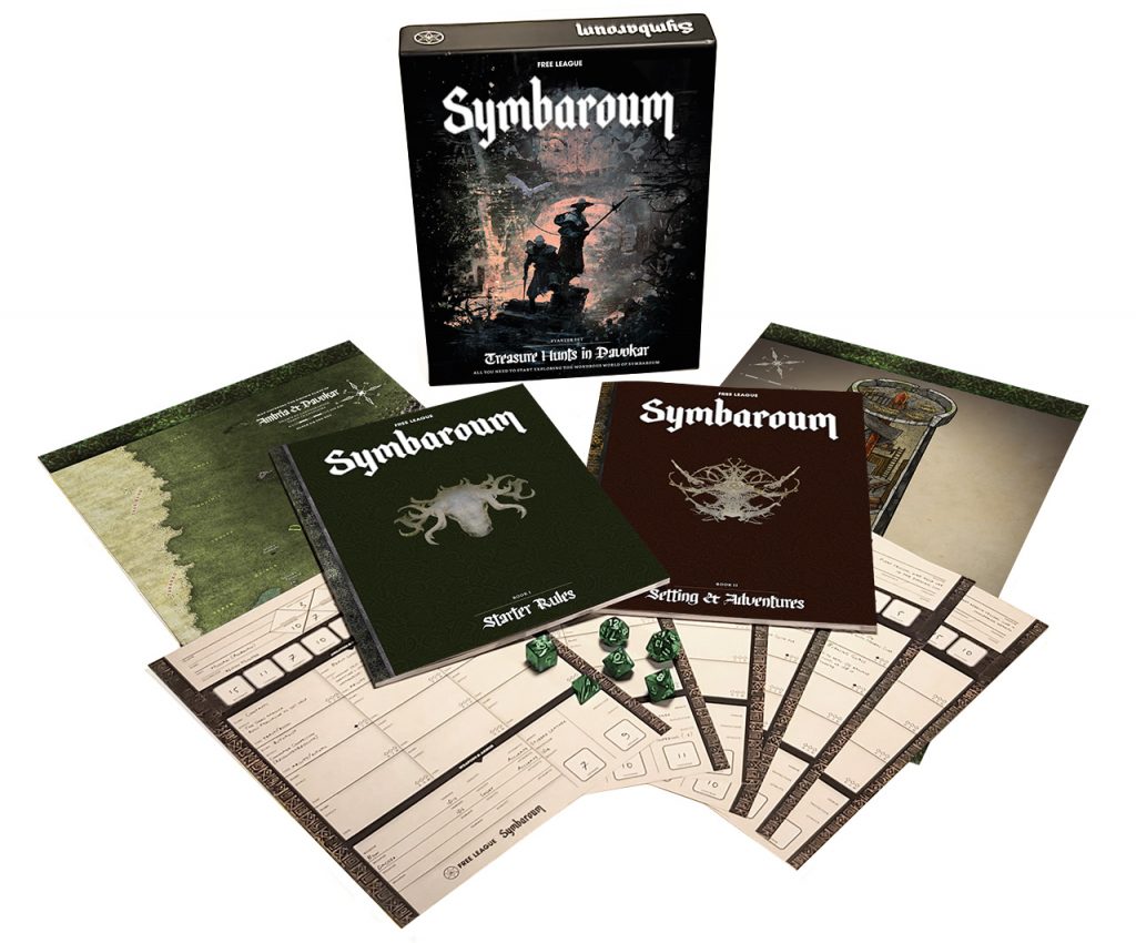 Symbaroum Starter Set Contents - Free League Publishing