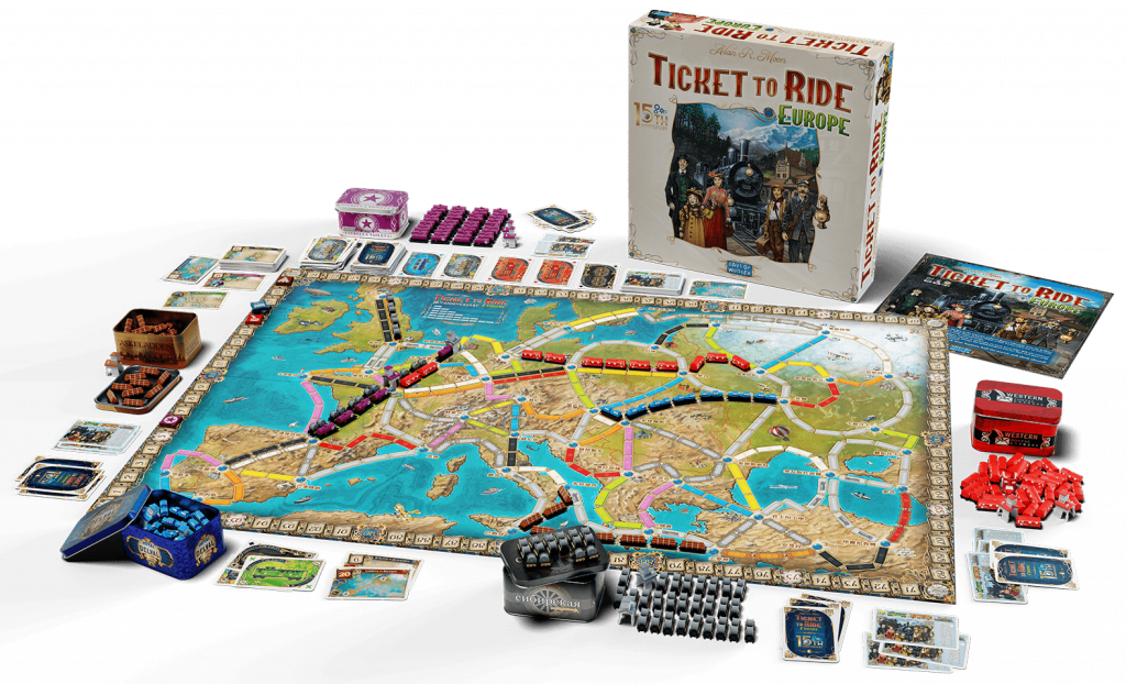 Ticket To Ride Europe Contents - Days Of Wonder